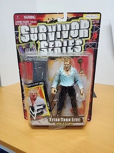 Vintage WWF Survivor Series Titan Tron Live Smackdown Gangrel Figure SIGNED - Picture 1 of 11