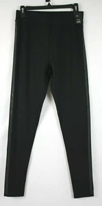 INC International Concepts High Rise Smooth Waist Band Leggings Black  - Picture 1 of 3
