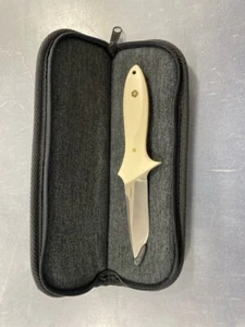 J.HOSSOM CUSTOME KNIFE CPM-154 WITH SOFT CASE, CUSTOME HANDEL (TCP015460) - Picture 1 of 1