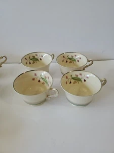 Old Ivory Syracuse China OPCO Coralbel 4 Coffee Cups Replacement/ADD - Picture 1 of 7