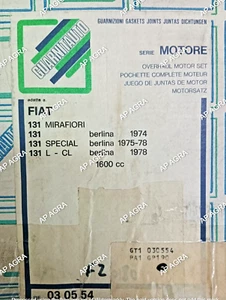 Cyl. Head Gasket set 030554 Guarnitauto GP190 Fits Fiat 131 MIRAFIORI CL 1600 cc - Picture 1 of 6