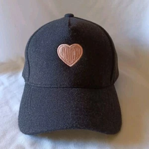 Womans Juicy Couture Wool Grey And Pink One Size Fits All Baseball Cap NEW - Picture 1 of 6