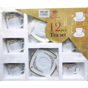 Juego de 12 tazas y platillos Royal de porcelana Donya juego de té café té capuchino - Imagen 1 de 1