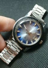 Duward 17 JEWELS Incabloc Automatic Blue Dial S.steel W.R working condition 