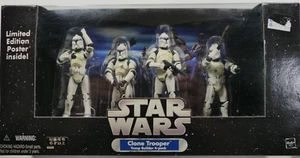 Star Wars Clone Trooper Troop Builder 4 Pack (White) Hasbro 2005 - Picture 1 of 3