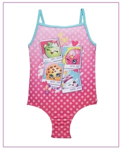 Girls Swimming Costume Shopkins Character Multicolour Swimwear Cossy 2-5 Yrs NEW - Picture 1 of 3
