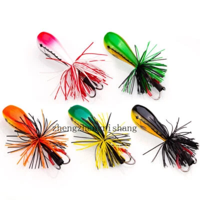 Señuelo de pesca Swimbait Wobblers rana dura cabeza de serpiente Minnow Popper aparejos de lubina Foto 1 de 4