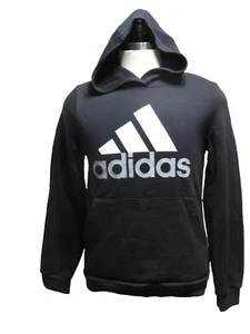 Sudadera con capucha Adidas Spell Out negra ajustada para niño talla XL 18/20 USADA EN EXCELENTE ESTADO - Imagen 1 de 14