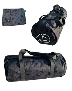 NIKE HOLDALL GYM BAG Foldaway Vintage AD RACEDAY Small BA4327 Anthracite NEW - Picture 1 of 9