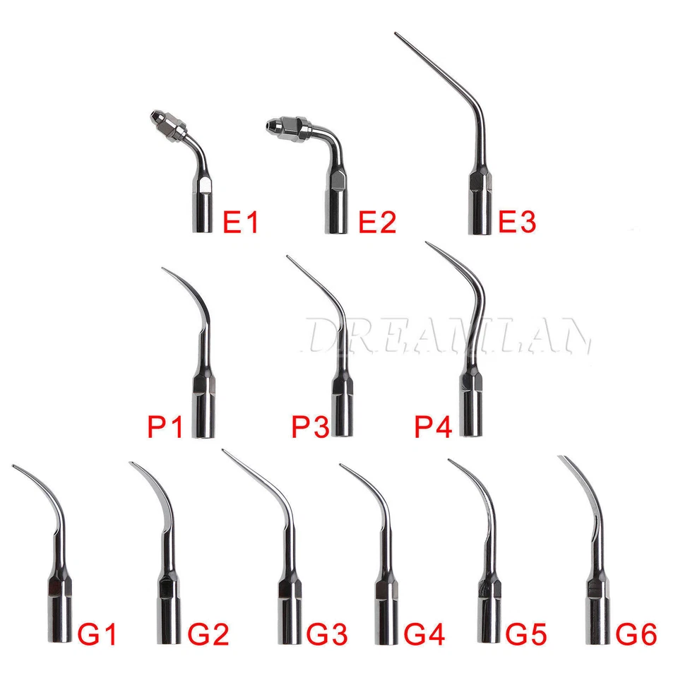 5 Dental Ultrasonic Scaling Perio Endo Tips Fit EMS Woodpecler Scaler 12 Model - Image 1 of 1