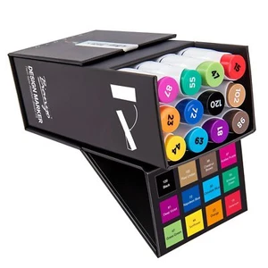 Sketchmarker – 12 Farben – Kolorieren, Illustrationen, Skizzen, Doodleing  - Bild 1 von 7