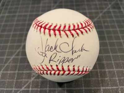 JACK THE RIPPER CLARK GIANTS CARDINALS YANKEES BÉISBOL SOLO FIRMADO COMO NUEVO JSA Foto 1 de 2