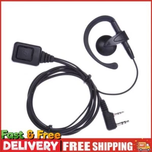 2 Pin Walkie Talkie Headset with PTT Mic for Kenwood Puxing Wouxun Radio ~ - Afbeelding 1 van 10
