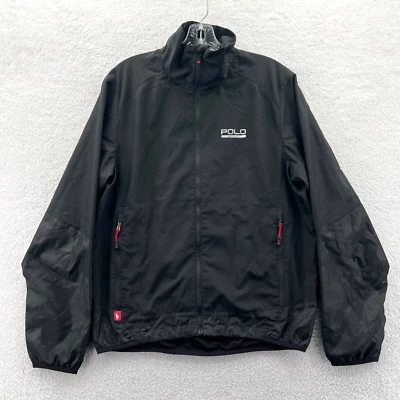 Chaqueta Polo Sport Ralph Lauren Para Hombre Pequeña Negra Golf Cremallera Completa Cortavientos Informal Foto 1 de 4