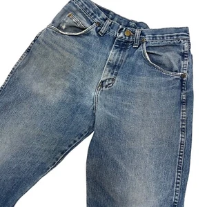 Wrangler Jeans Men's Relaxed Fit Denim Blue Vintage 30x30 USA - Picture 1 of 10