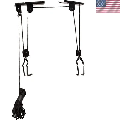 Polipasto de almacenamiento para bicicletas de techo - Fácil instalación Foto 1 de 4