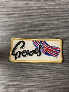 Greeves Embroidered patch vintage 1980s collectible British motorcycle 4.25” - Picture 1 of 3