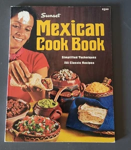 VINTAGE SUNSET MEXICAN COOK BOOK 155 Classic Recipes SC 1977 - Imagen 1 de 4