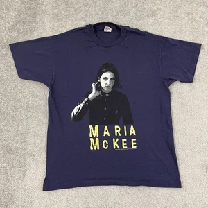 Maglietta Vintage Maria Mckee Adulto Uomo Grande Blu Grafica Musica Band T-shirt 1994 90s Rara - Foto 1 di 9