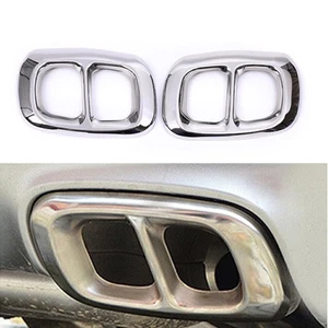 For Benz GLA X156 2015-2018 2pcs Rear Exhaust Muffler Tip Tail Pipe Cover Trim - Picture 1 of 6