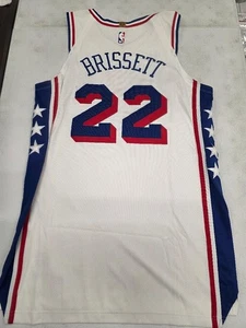76ers OSHAE BRISSETT #22 Player Issued PI 2024/25 Basketball JERSEY WHITE 50 - Picture 1 of 2