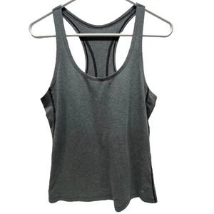 Camiseta sin mangas Under Armour Racerback para mujer pequeña gris carbón equipo térmico ropa deportiva usada en excelente estado - Imagen 1 de 5