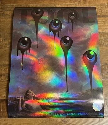 TOOL Philadelphia 11/16/23 Event Poster Welder Wings #133/750 *read* - Image 1 of 4