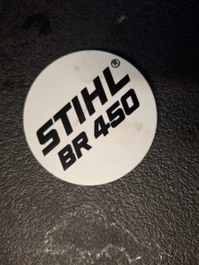 STIHL BR450 Recoil Starter Name Badge plate emblem OEM - Picture 1 of 2