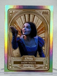 Snow White 2025 NYCC Topps Disney Mint Base Refractor #22 - Picture 1 of 2