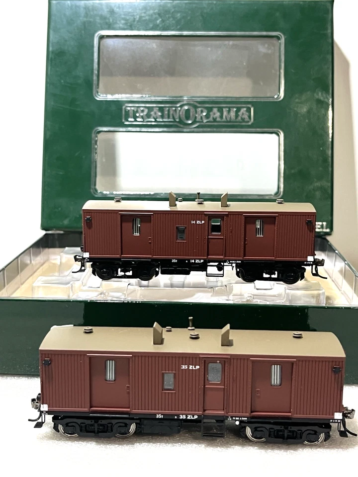 TRAINORAMA HO VR ZLP VAN 2 Car Set 14 ZLP 35 ZLP Un-Used as NEW Boxed NICE - Image 1 of 4