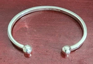 VINTAGE TV-124 MEX. 925 STERLING SILVER CUFF BRACELET. MEXICO. 7"(1") .20.42GRS - Picture 1 of 8