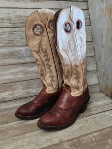 Tony Lama Woman’s Tall Western Buckaroo Cowboy Boots Size 6.5 M Cowgirl Rodeo - Picture 1 of 11