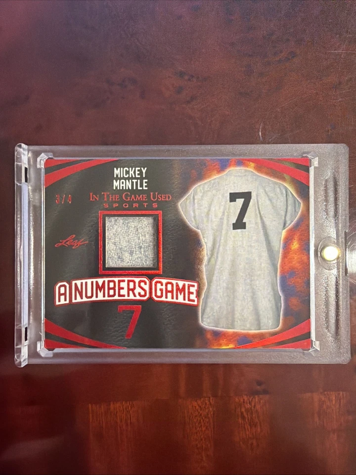 2024 Leaf In The Game Б/у Sports Mickey Mantle No3 / 4 - Изображение 1 из 2