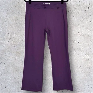 Betabrand Womens Yoga Dress Pants Purple Wide Leg Pull On Ponte Office Size 2XL - Picture 1 of 7