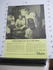 magazine ad 1960s DAISY toy gun Little Rock AR Cecile Hudson Rogers AR safety - Picture 1 of 1