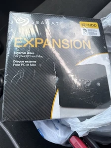 *NEW* Seagate Expansion Desktop Hard Drive 12TB, STKP12000400 - Photo 1/2