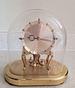 KIENINGER OBERGFELL KUNDO, Arched Dome Mechanical Anniversary Clock, Runs Great - Picture 1 of 14