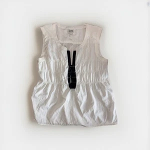 Converse All Stat White Hoot Eye Sleeveless Blouse Size Small - Picture 1 of 4