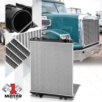 [2 filas] Radiador de núcleo de aluminio estilo OE para 96-04 Freightliner Century Class Foto 1 de 4
