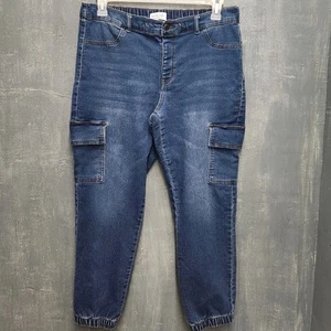 Vanilla Star women's pull-on cargo jogger jeans Size XL Stretch  - Picture 1 of 10