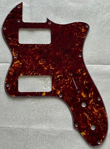 Custom For Telecaster 72 Thinline TV Jones Guitar Pickguard Red Tortoise - Picture 1 of 4