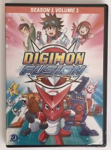 New Digimon Fusion: Season 1 Volume 1 DVD (3 Disc Set) First 15 Episodes - Picture 1 of 4