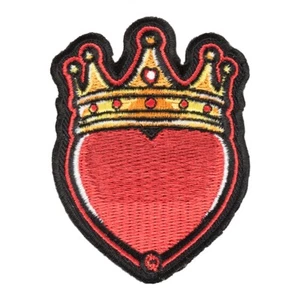 Parche de corona dorada Queen of Hearts, parches para el corazón - Imagen 1 de 4
