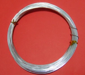 10mt di filo in alluminio 1mm colore argento bijoux - Foto 1 di 1