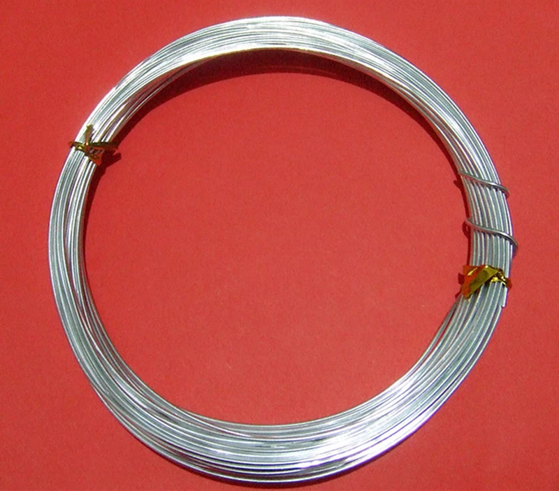 10mt  di filo in alluminio 1mm colore argento bijoux - Immagine 1 di 1