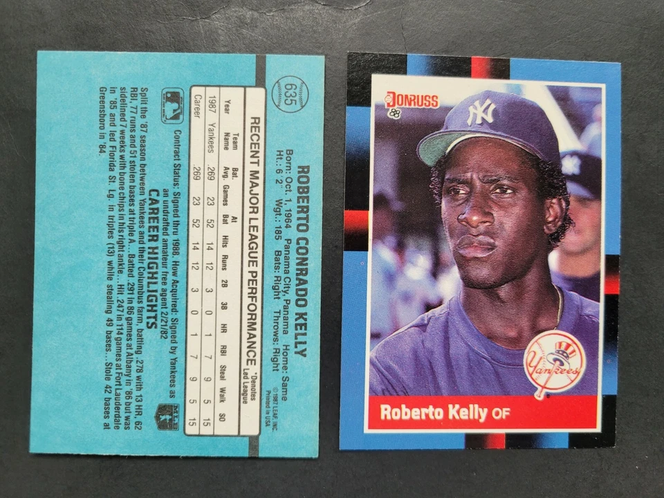 ROBERTO KELLY CARDS Your Pick 1988 Rookie to 1994 Topps Fleer Donruss Upper Deck - Image 1 of 1