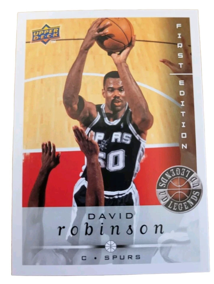 2008 Upper Deck Legends David Robinson San Antonio Spurs 222 Basketball Card (B2 - Image 1 of 2