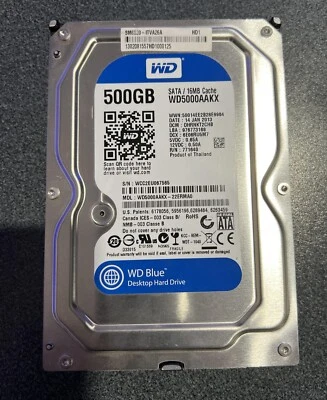Hard disk 3.5" Western Digital WD5000AAKX 500 GB 7200 RPM (2013) - Immagine 1 di 2