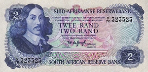 SOUTH AFRICA 2 RAND 1974 aAU P-117a RIPETITORE RADAR 323323 FILIGRANA:SPRINGBOK - Foto 1 di 4