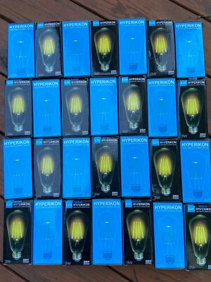 Hyperikon LED ST64 Edison Filament Bulb 3W 30W 2700K 120V E26 HyperST642-FL2627N - Image 1 of 4